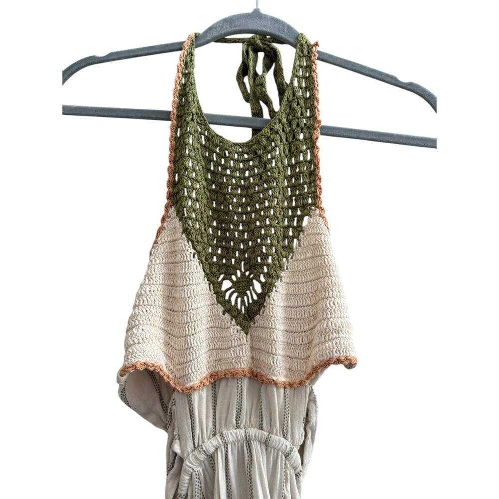 Free People Harper Maxi Dress Size Small Crochet Bust - Picture 7 of 9